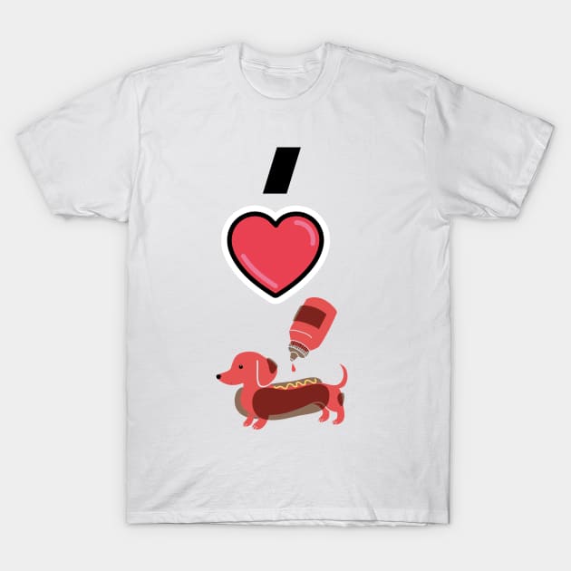 I love hot dog T-Shirt by B-shirts